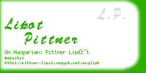 lipot pittner business card